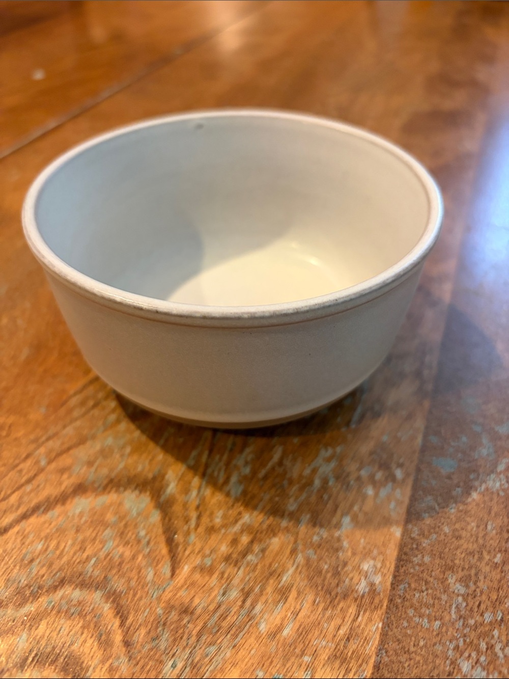 Clay stoneware pottery bowl Hearth & Hand Magnolia beige glazed 4.5 inches